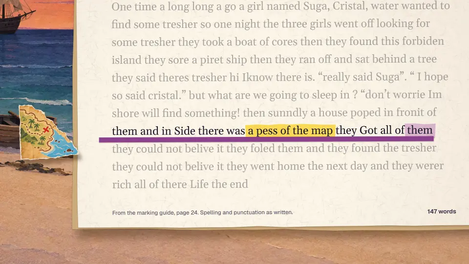 From the film: one piece of a map